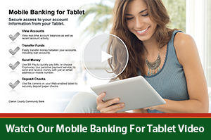 Mobile Banking for Tablet Video Image